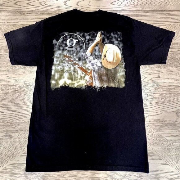 Garth Brooks Black Concert World Tour 2014 Country Music T Shirt - Size M - Picture 2 of 8